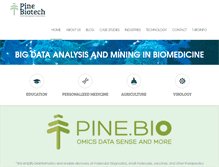 Tablet Screenshot of pine-biotech.com